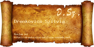 Drenkovics Szilvia névjegykártya